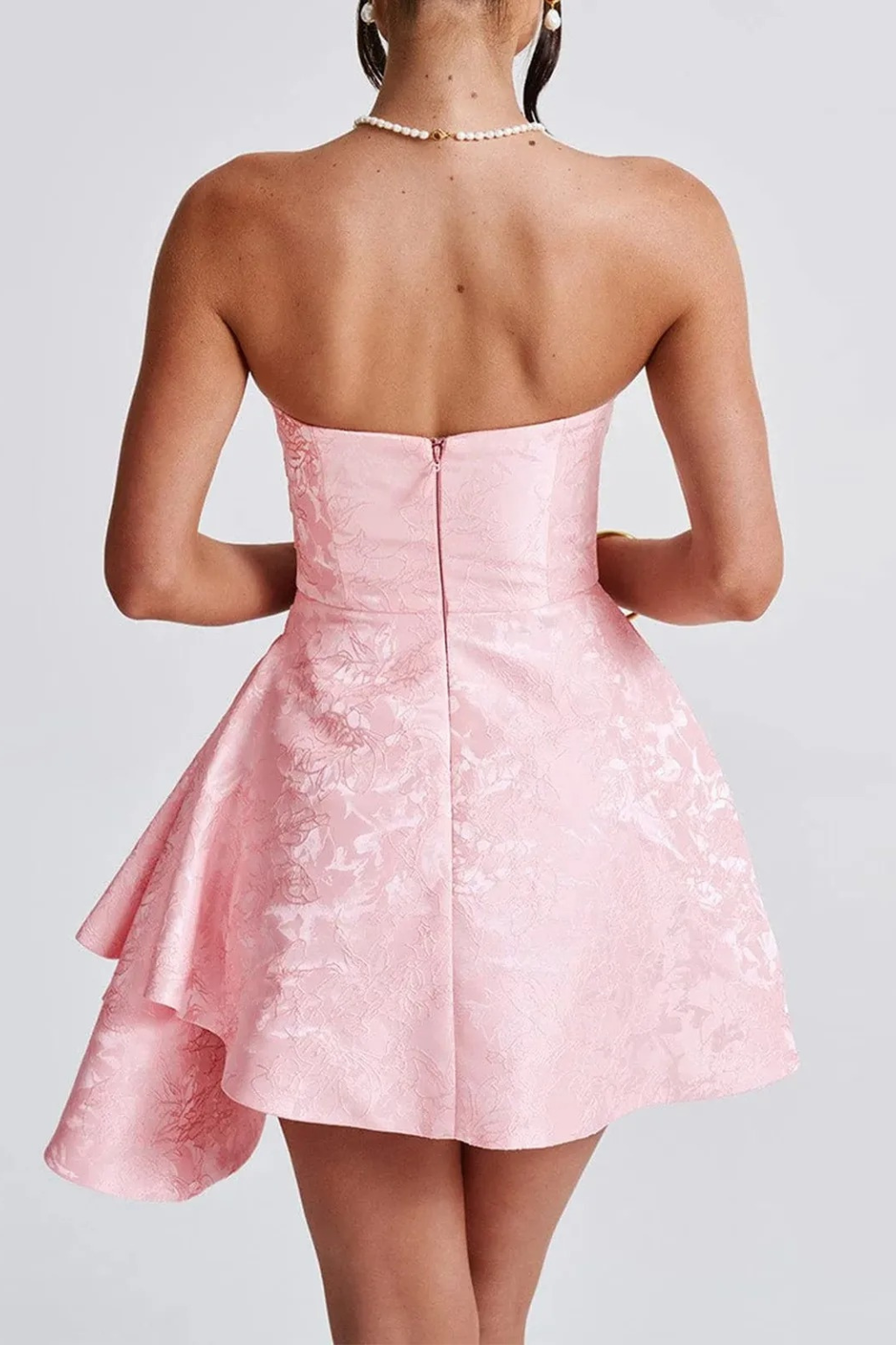 White Charm Strapless Mini Dress