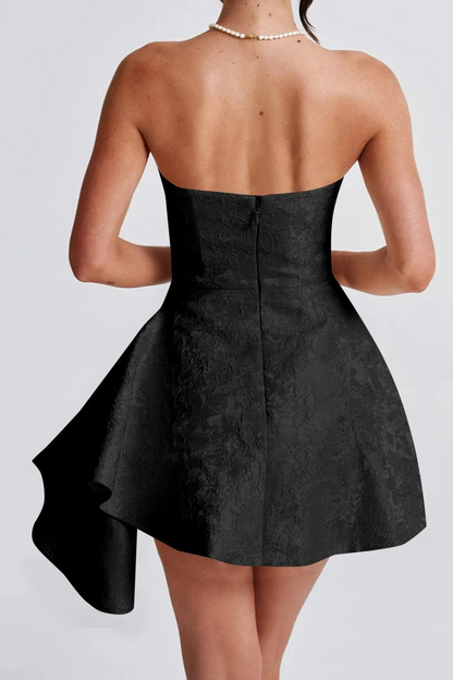 White Charm Strapless Mini Dress