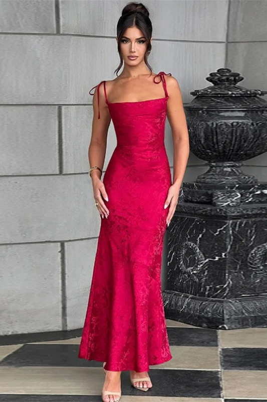 Elegance Maxi Dress Red