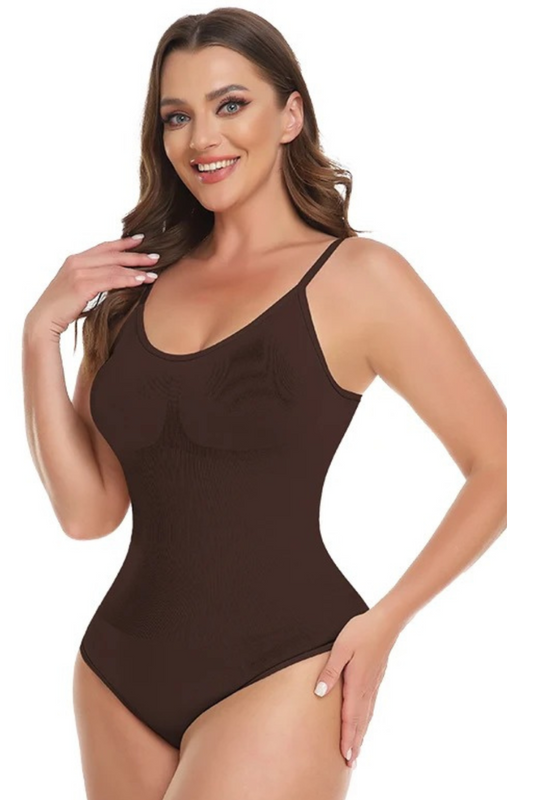 Sculpt, Lift & Smooth Thong Bodysuit Chocolate