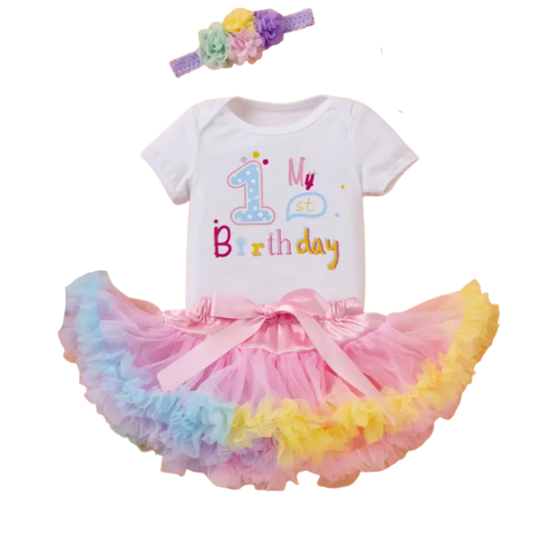 One Birthday Rainbow Set