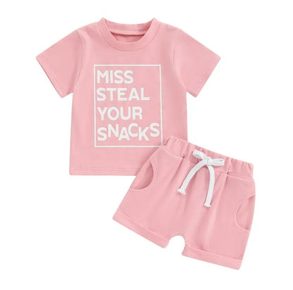 Miss Steal Snacks Set Pink