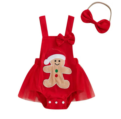 Ginger Bread Tulle Romper