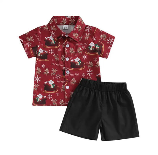 Santa Ho Ho Ho Boy Set