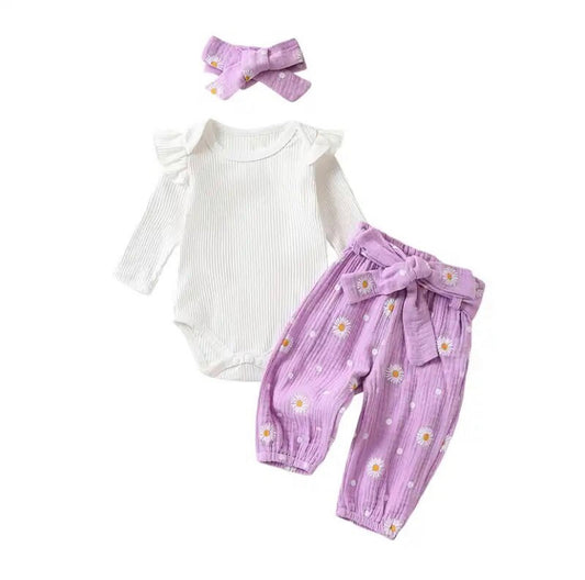 Elle Pant Set Purple