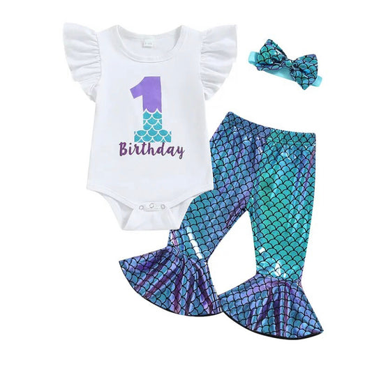 First Mermaid Birthday Set