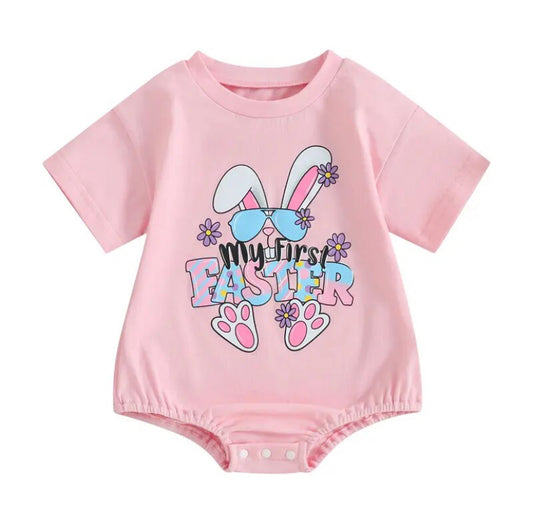 First Easter Romper Pink