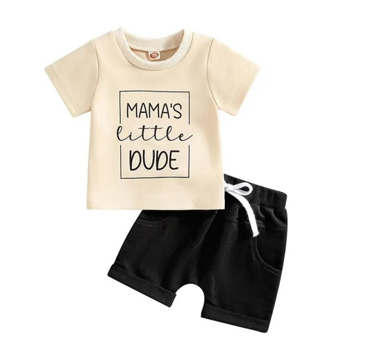 Mamas Little Dude Set Cream