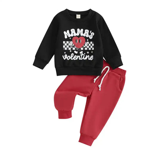 Mamas Valentines Black Set