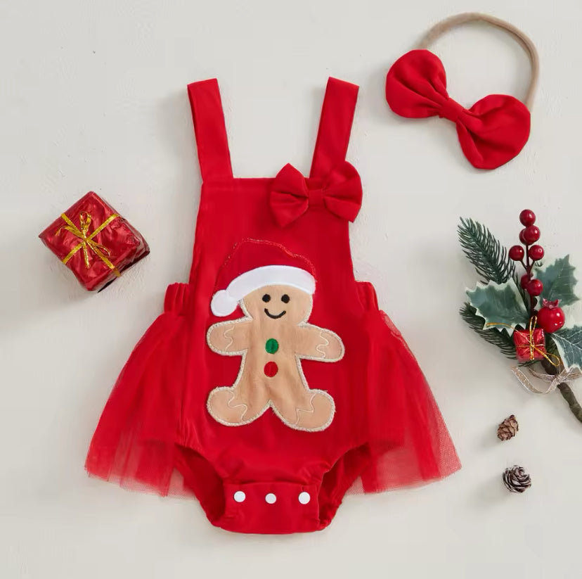 Ginger Bread Tulle Romper