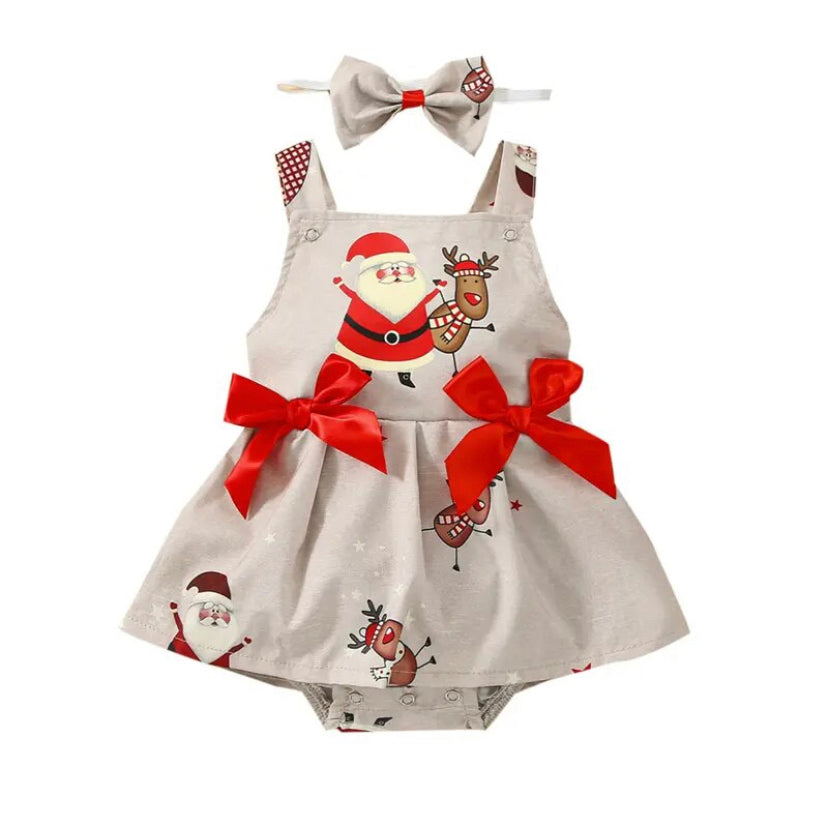 Santa Bow Romper