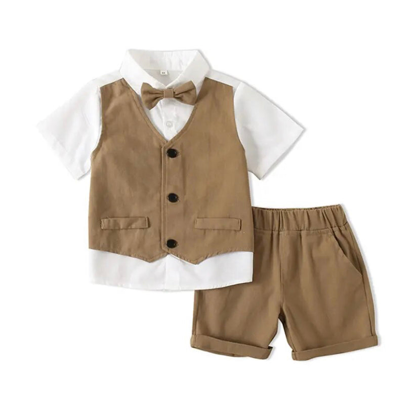 Tuxe Short Set Tan