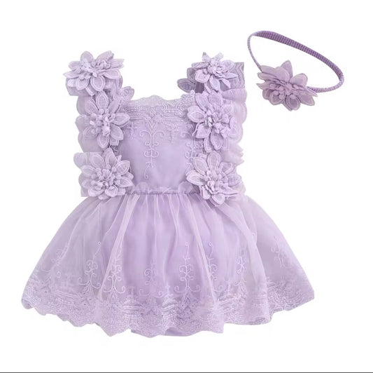 Nellie Romper Purple