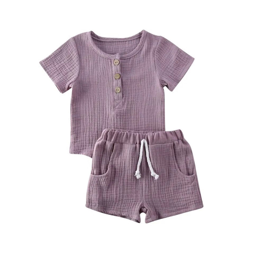 Linen Set Lilac