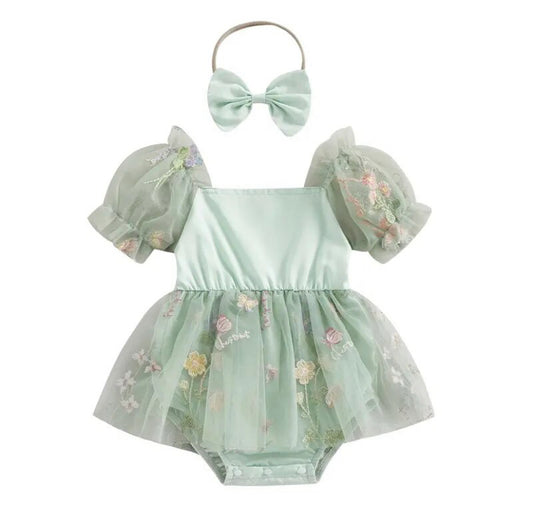 Noelle Romper Mint