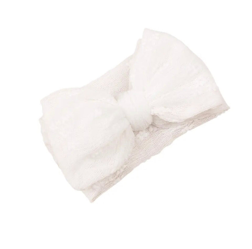 Linen Headband White