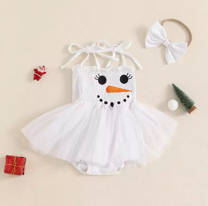 Snowman Tutu Romper