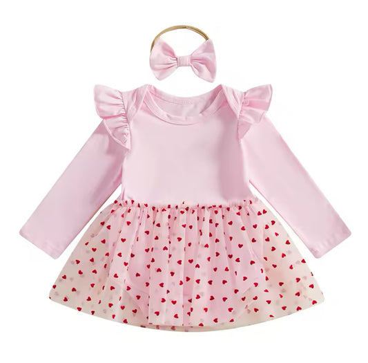 Hearts Tutu Romper