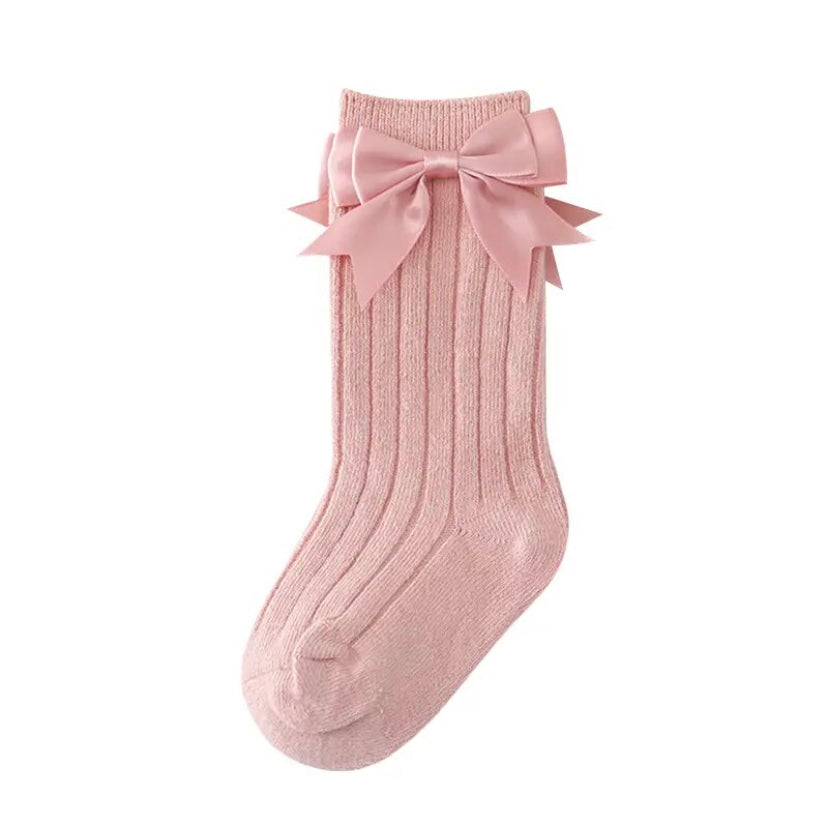 Bow Sock Pink