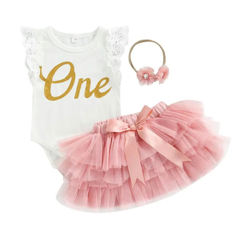 Birthday One Tutu Set