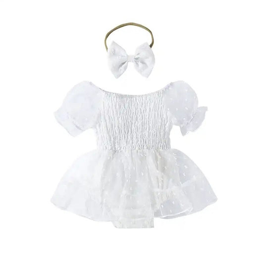 Lacey Romper White