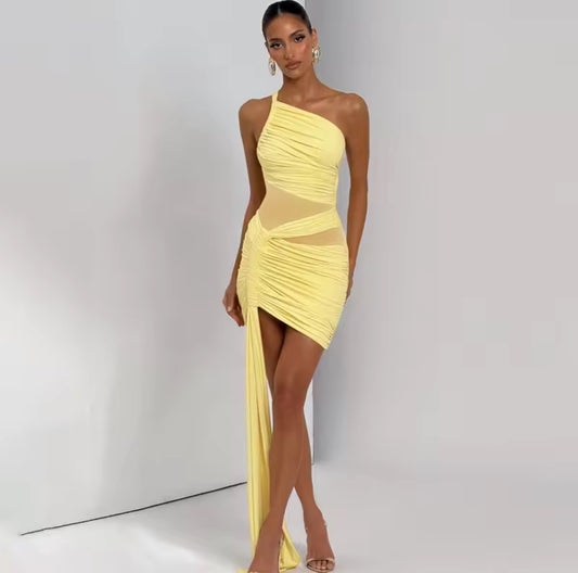 Aurora One-Shoulder Mini Dress