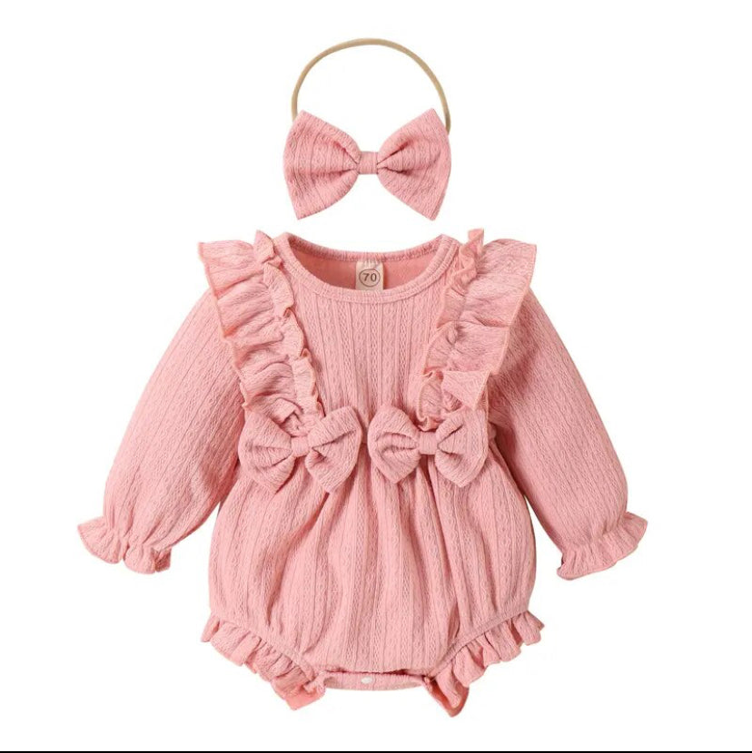 Olivia Romper Pink