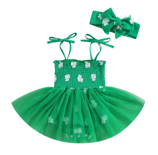 Lucky Tutu Romper Mint