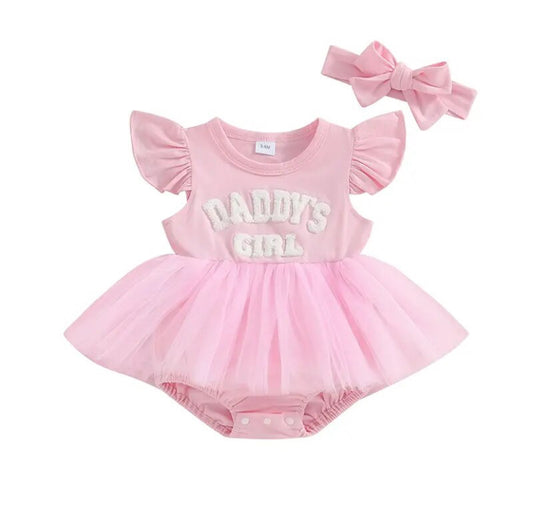 Daddy’s Girl Romper Pink