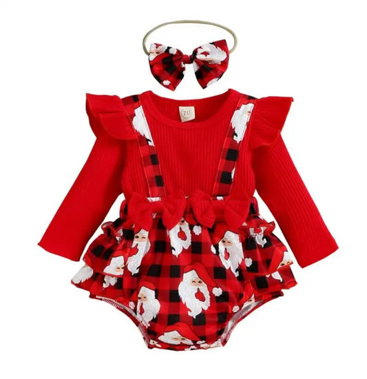 Santa Suspender Romper