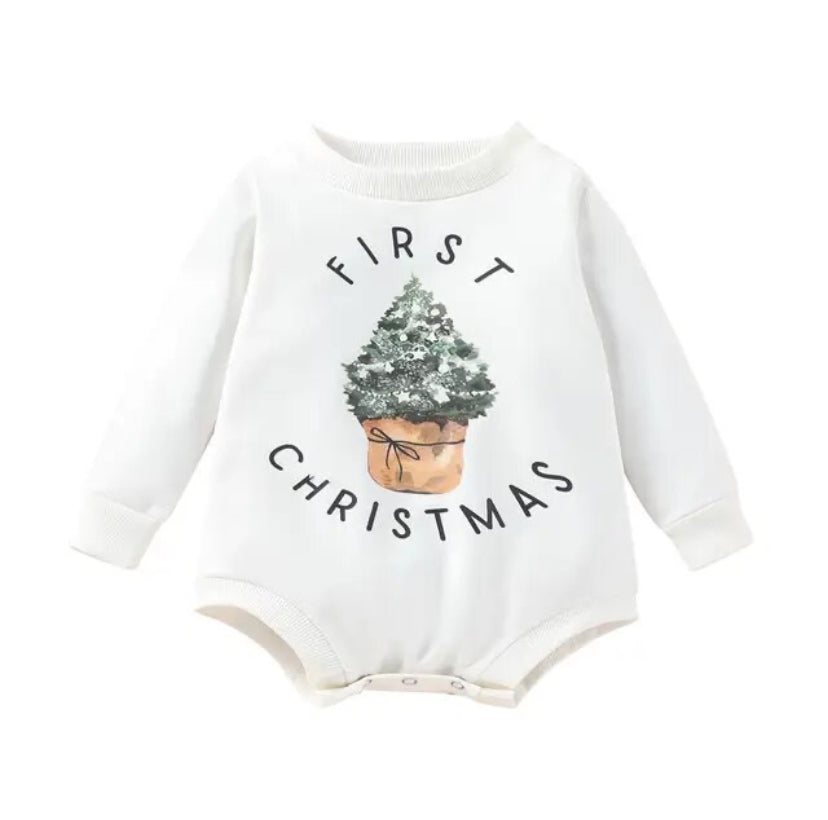 First Christmas Romper