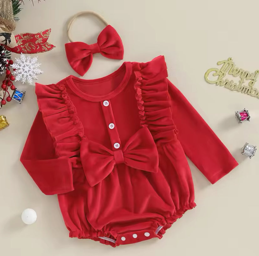 Red Cord Romper