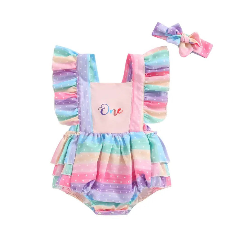 One Rainbow Romper