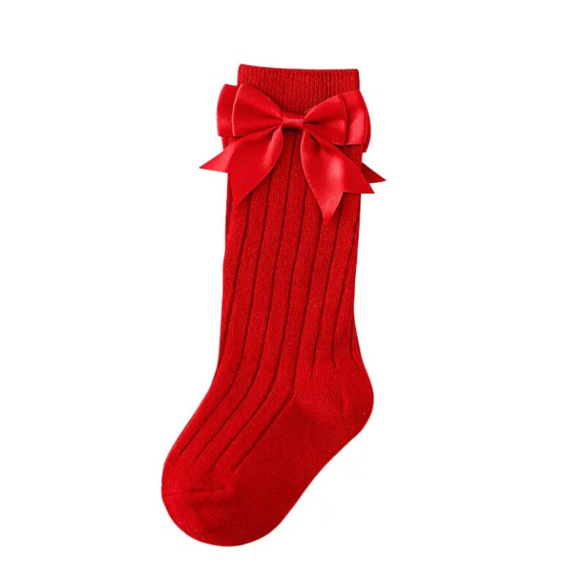 Bow Sock Red