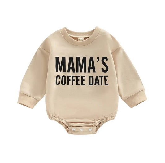 Mamas Coffee Date Romper Biscuit