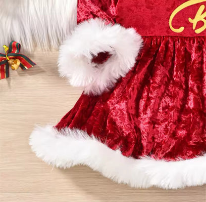 Santa Baby Velvet Romper