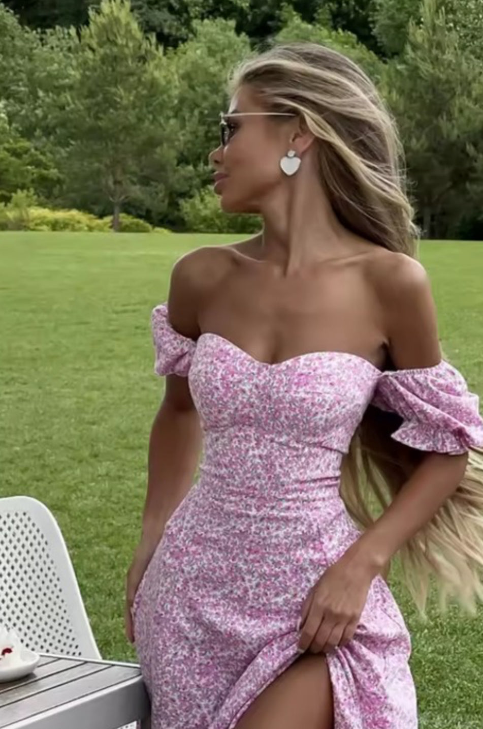 Blossom Breeze Backless Maxi Dress