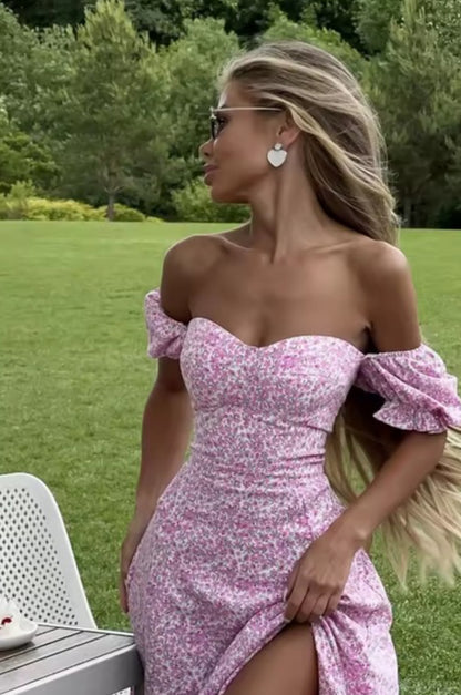 Blossom Breeze Backless Maxi Dress