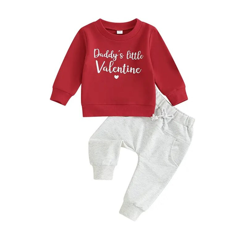 Daddy Valentine Boy Set