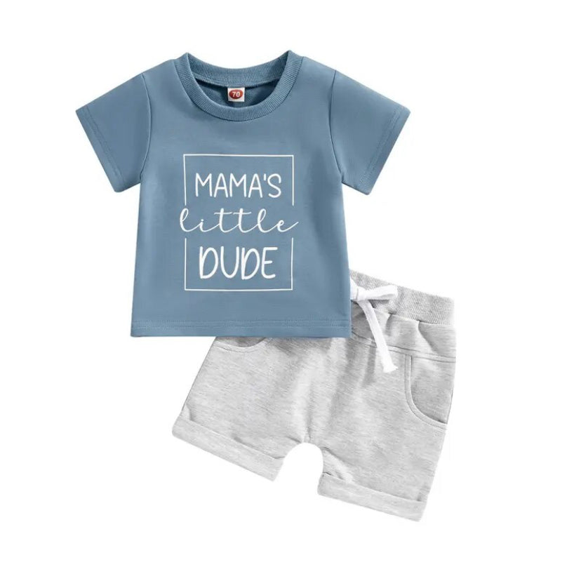 Mamas Little Dude Set Blue