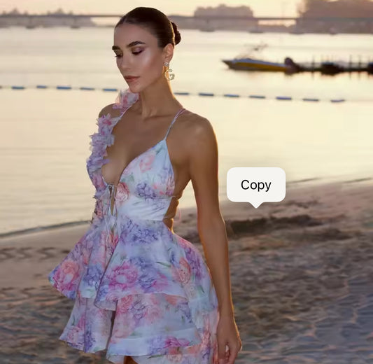 Floral Serenade Mini Dress
