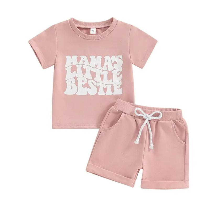 Mamas Little Bestie Pink Set