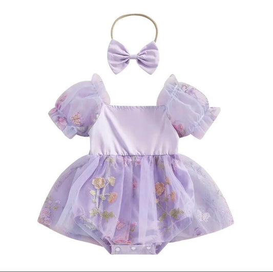 Noelle Romper Lilac