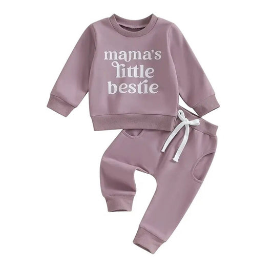 Mamas Bestie Track Set Purple