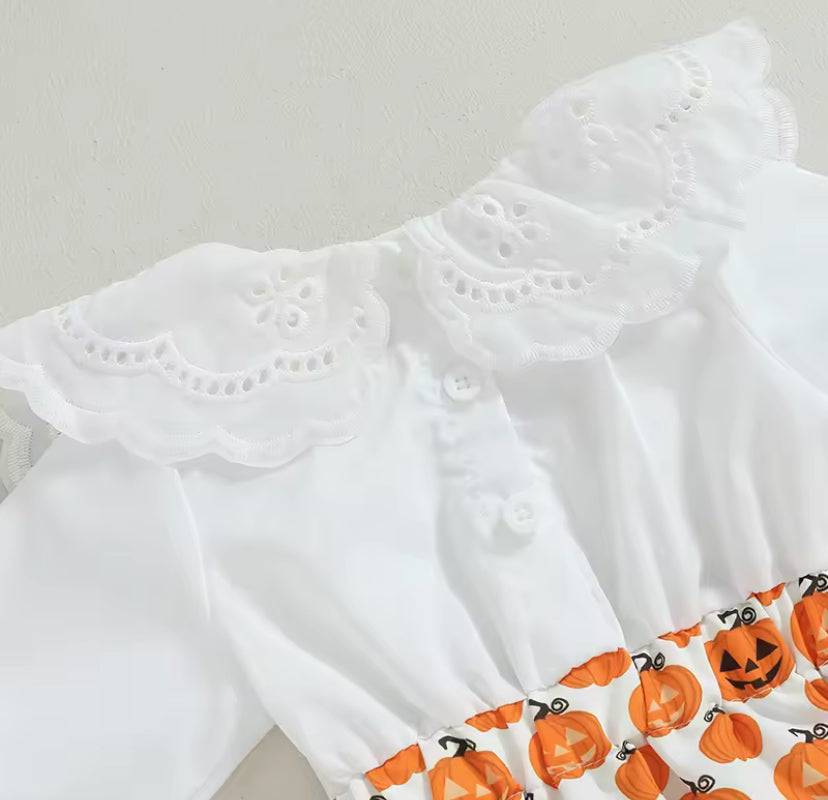 Frill Pumpkin Romper