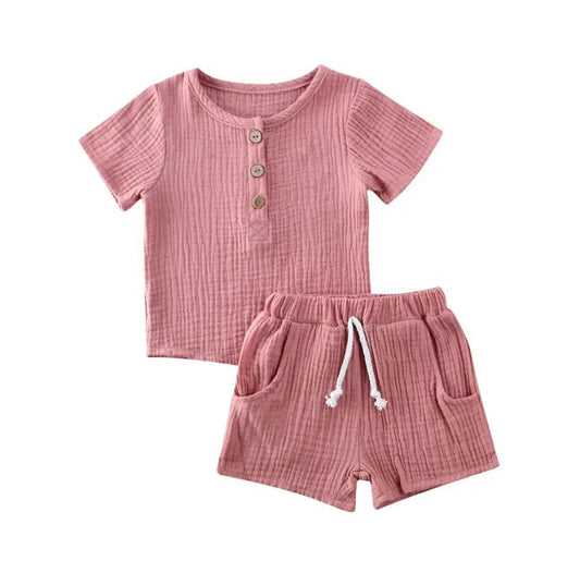 Linen Set Pink