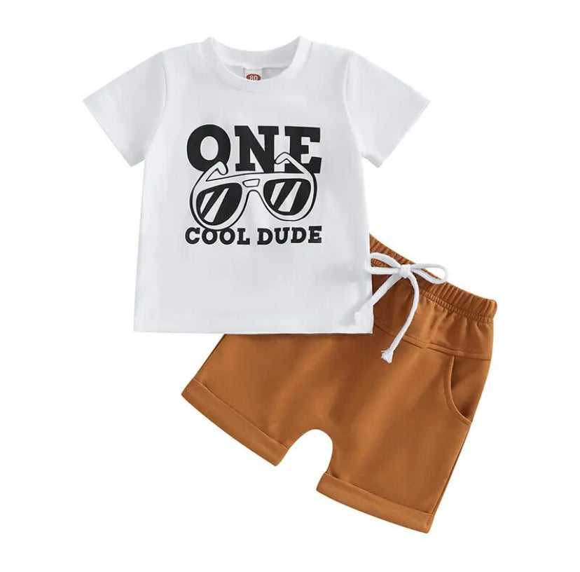 One Cool Dude Set White