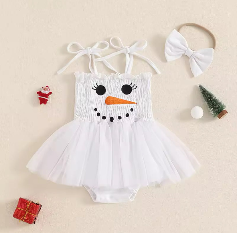 Snowman Tutu Romper