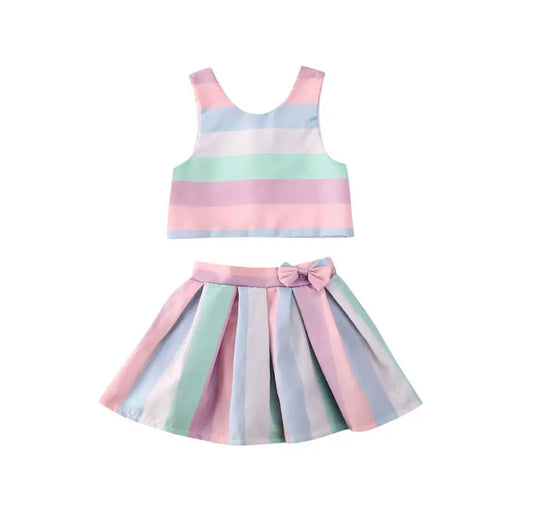 Rainbow Skirt Set