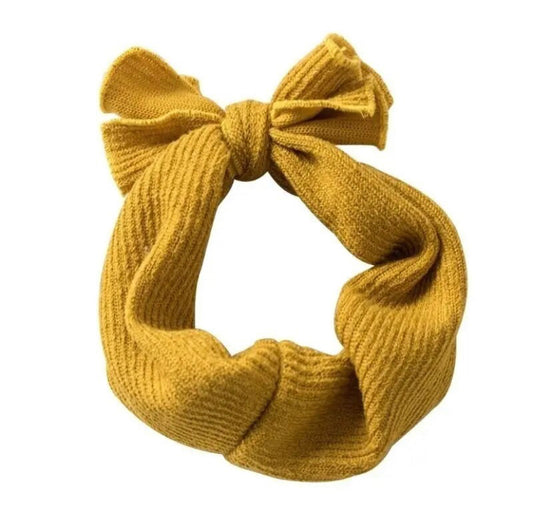 Bow Knot Headband Mustard